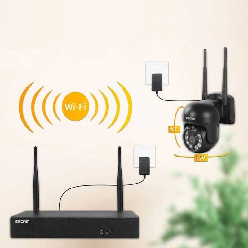 Pack Vídeo Vigilância PTZ 4 Cameras 3Mpx NVR (wifi)