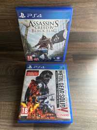 PlayStation Ps 4 Assassins Creed Black Flag, Metal Gear Solid V