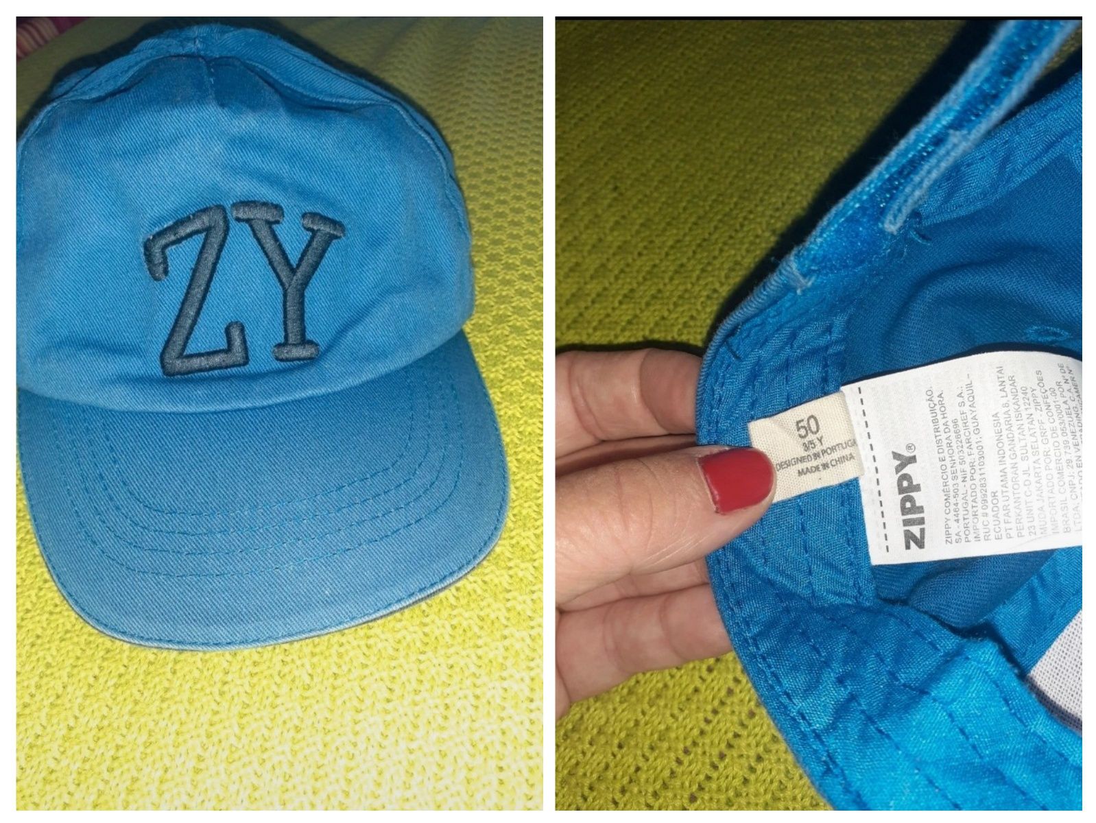 Bonés e chapéu de palha (Zara, H&M, Zippy)