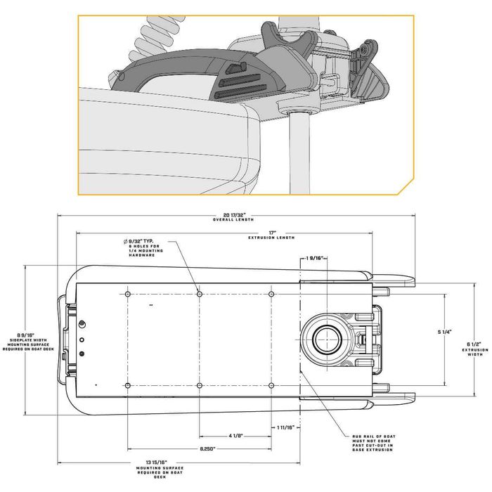 Silnik Dziobowy RT Terrova Minn Kota 55/60" na morze było