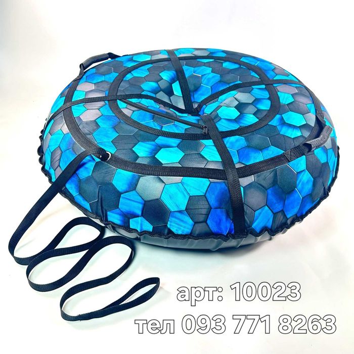 Тюбінг надувний, 100см та 120см - пончик, ватрушка, льодянка, санки