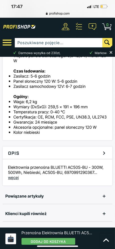 Agregat prądotwórczy przenośna elektrownia