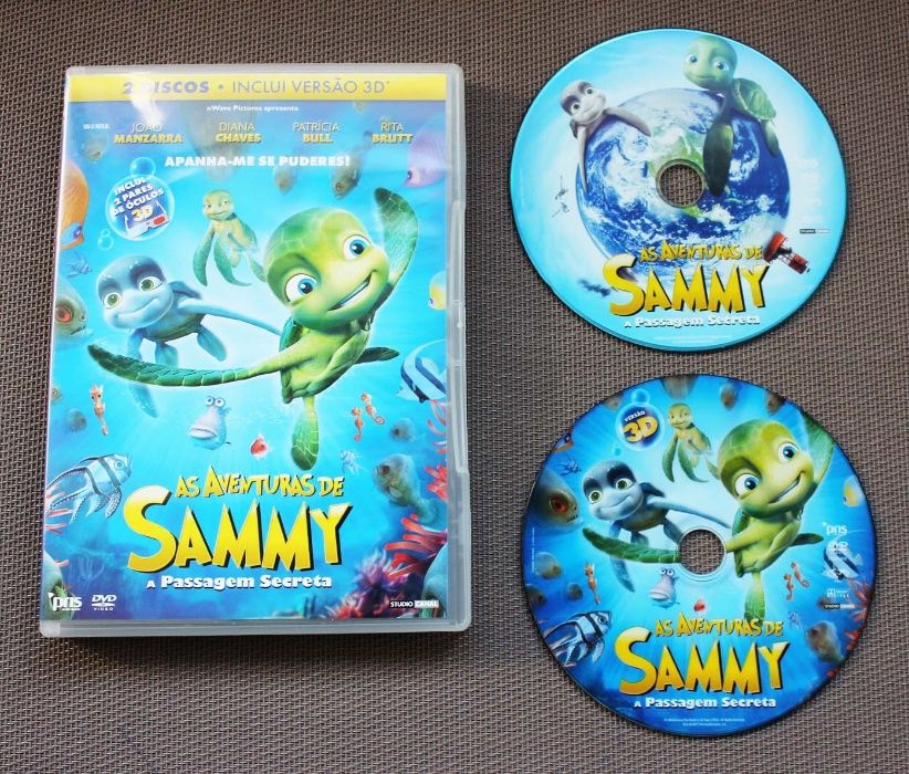 Filme DVD 3D As aventuras de Sammy - a passagem secreta (COMO NOVO)