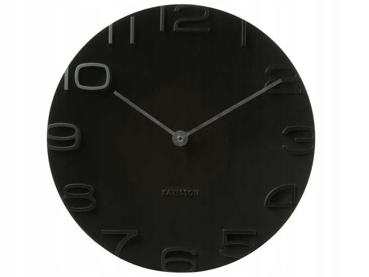 Zegar ścienny Karlsson czarny 42cm