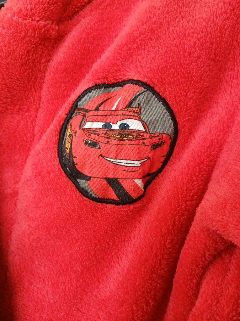 •104• Szlafrok dziecięcy Disney Cars Zygzak czerwony