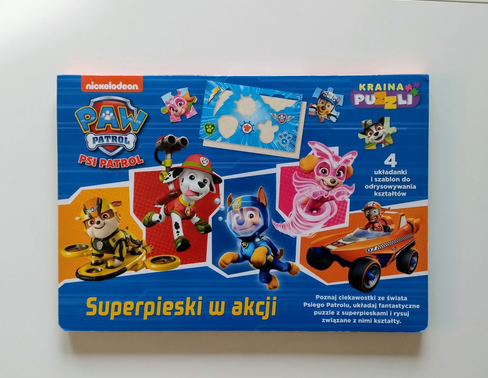 Książka z puzzlami Psi Patrol