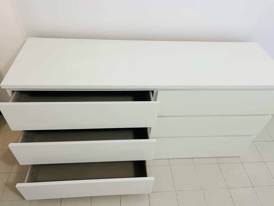 Comoda Ikea MALM c/ 6 gavetas como NOVA
