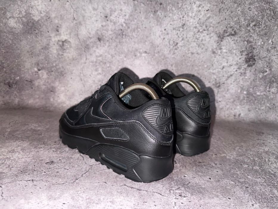 Nike Air Max 90 Mesh (Чорні Шкіряні Кросівки Найк 95 97 tn dn )