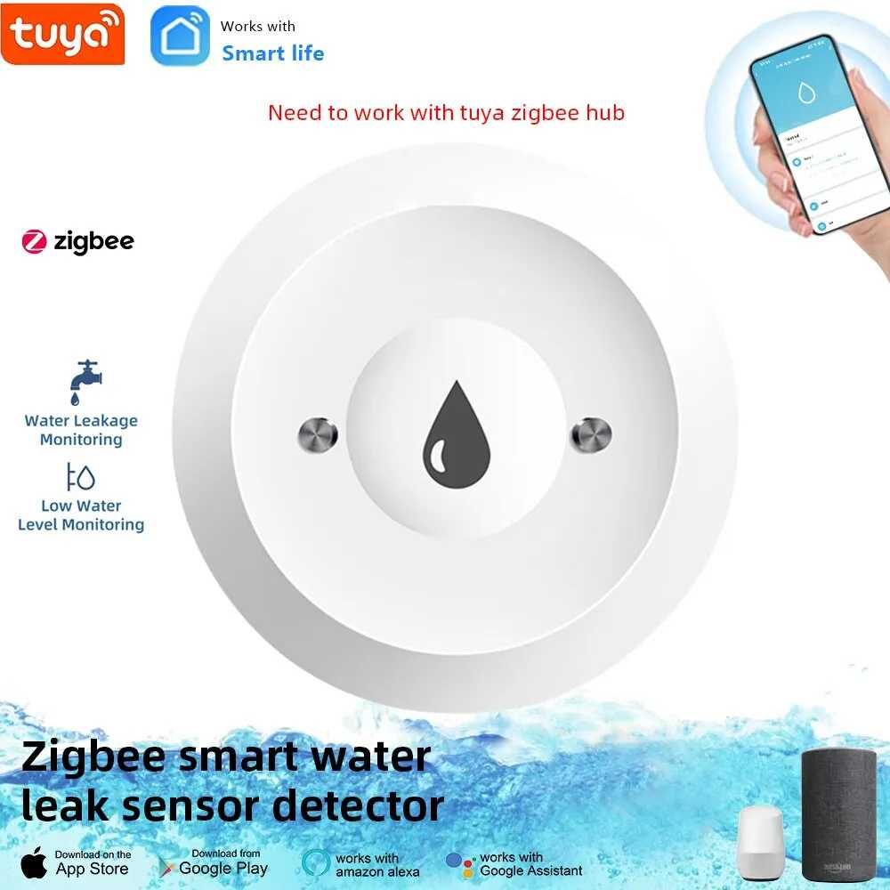 Умный детектор утечки воды Tuya ZigBee