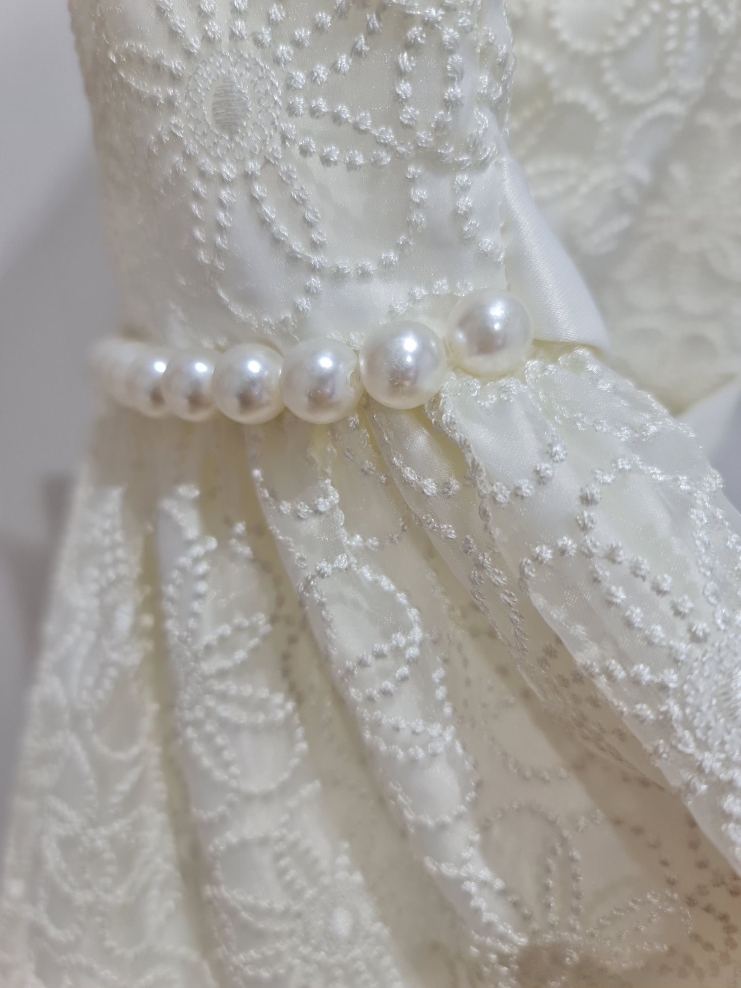 Couture Pruncess Sukienka ecru roz 146/152