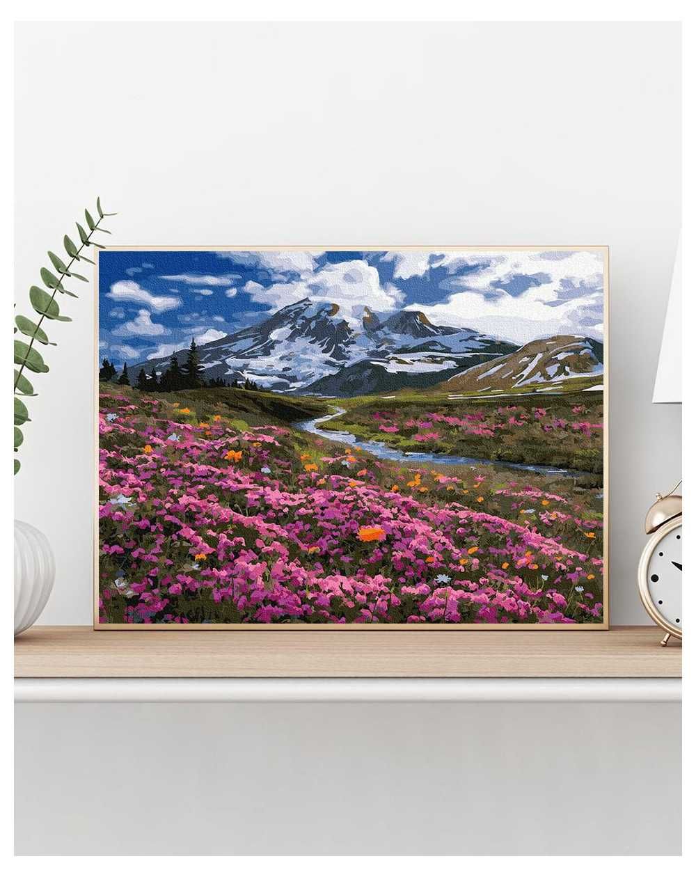 Malowanie po numerach 40x50 Wiosna w górach