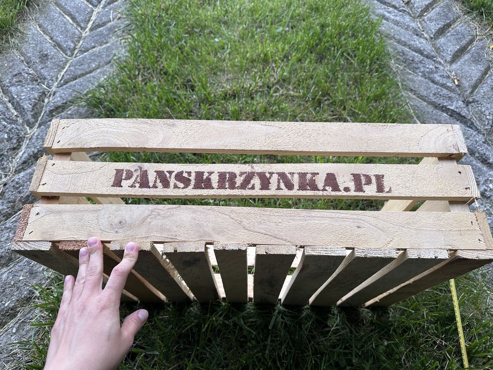 Skrzynka drewniana np. na balkon, kwiaty, solidna