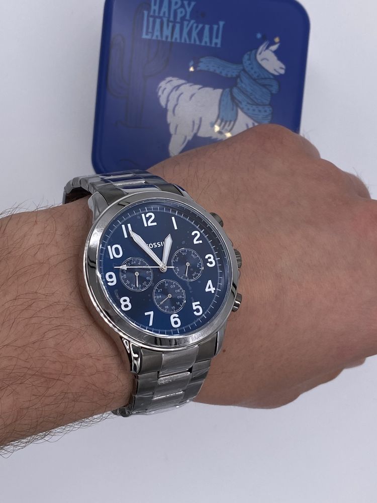 Zegarek męski srebrny Fossil BQ2540 na bransolecie Nowy Prezent