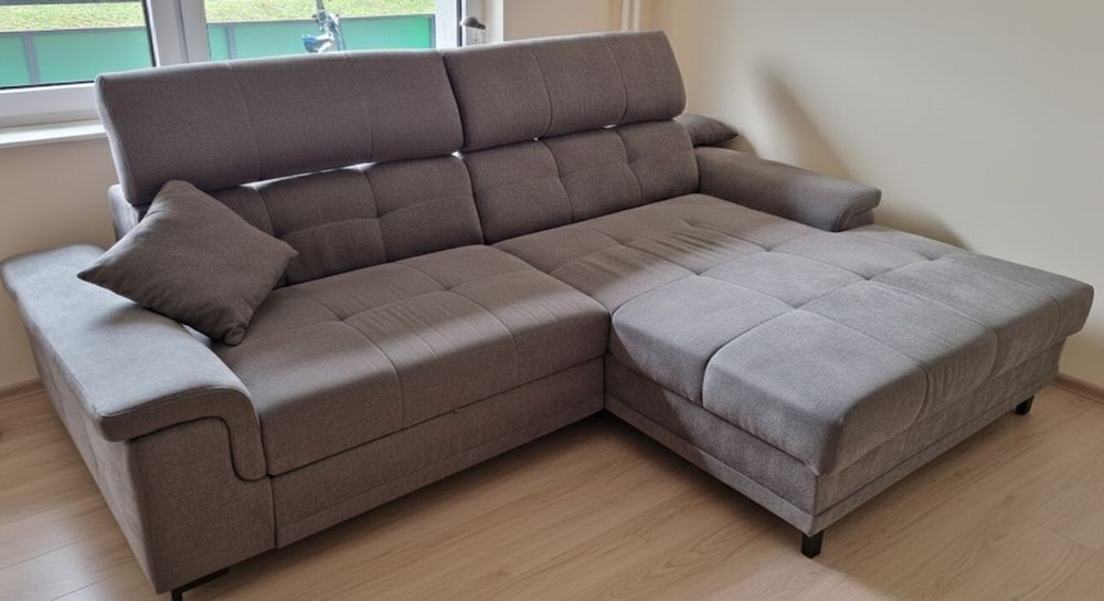 Narożnik z funkcja spania