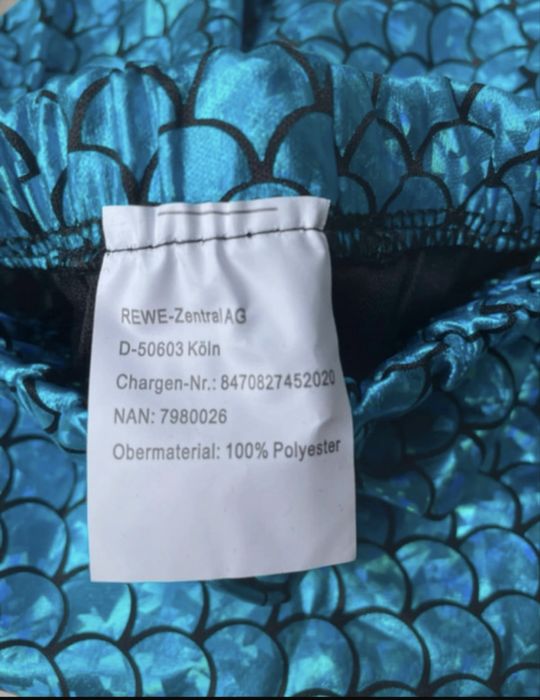 Legginsy holograficzne roz.L mermaid disco lata 80-te halloween