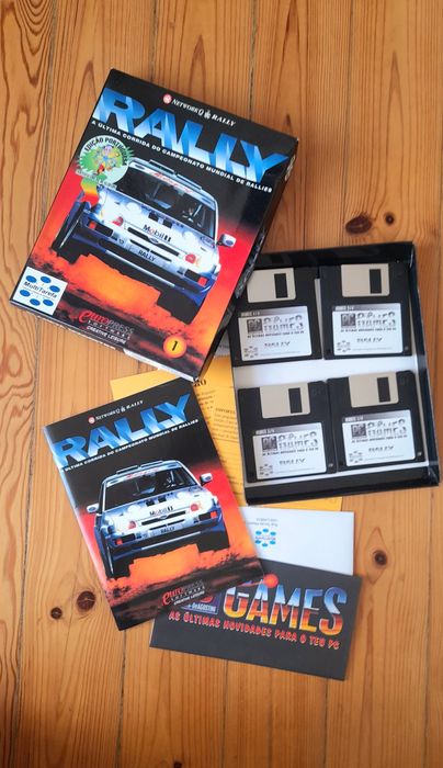 Rally 1993 jogo em disquetes