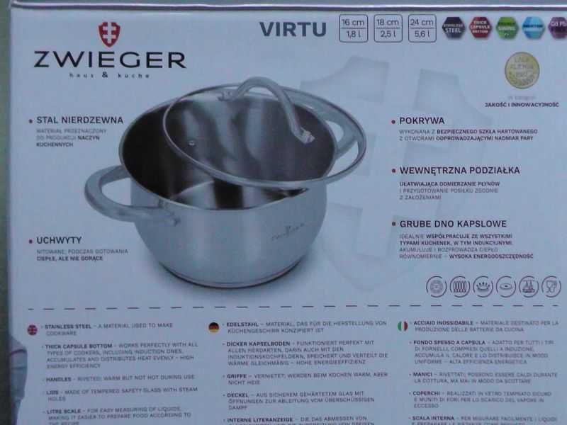 Zestaw garnków Zwieger Virtu 6 elementów