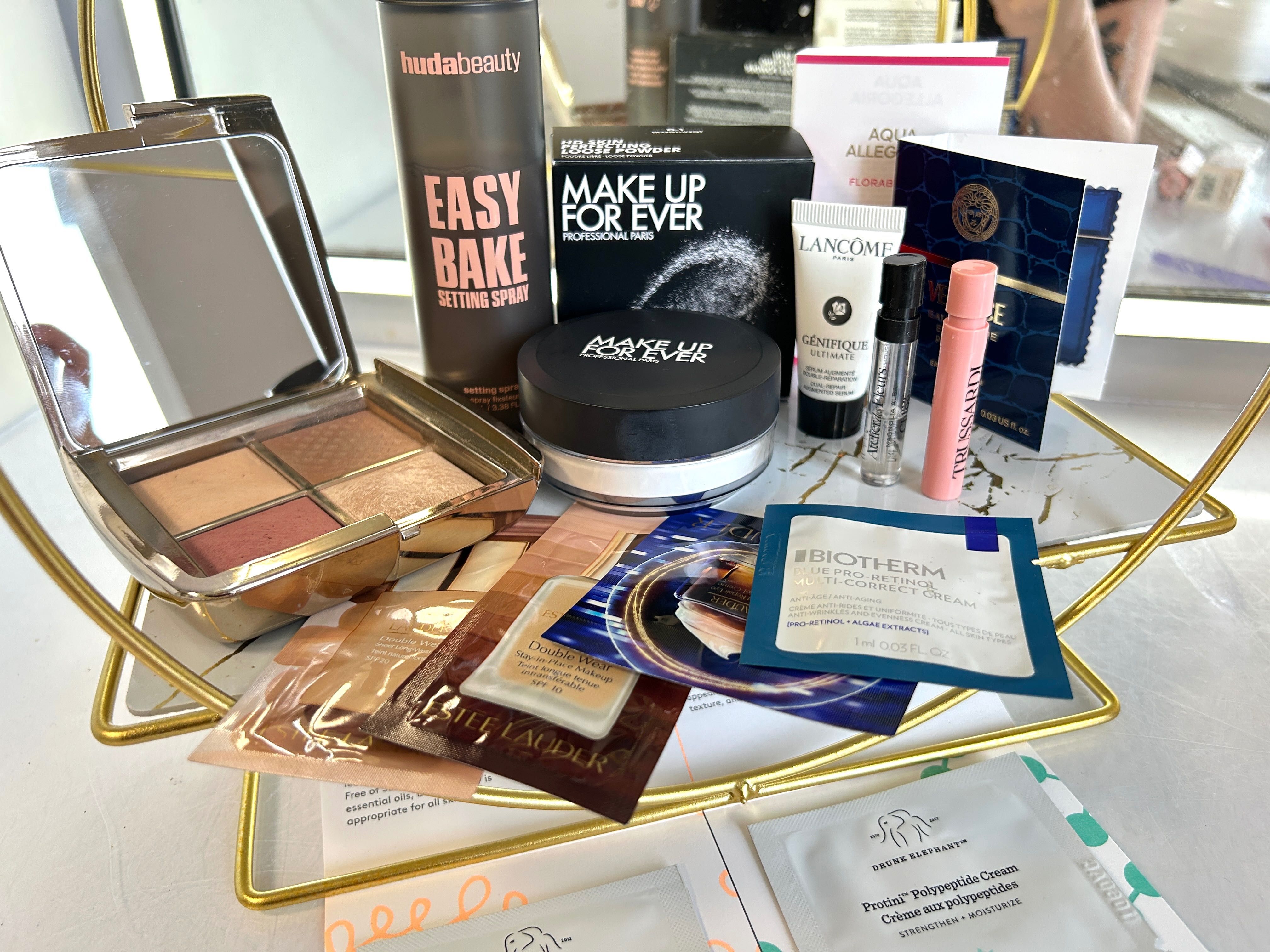 zestaw kosmetyków hourglass huda beauty make up for ever