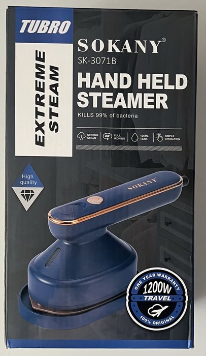 SOKANY SK-3071B żelazko parowe 1200W kompaktowe podróżne