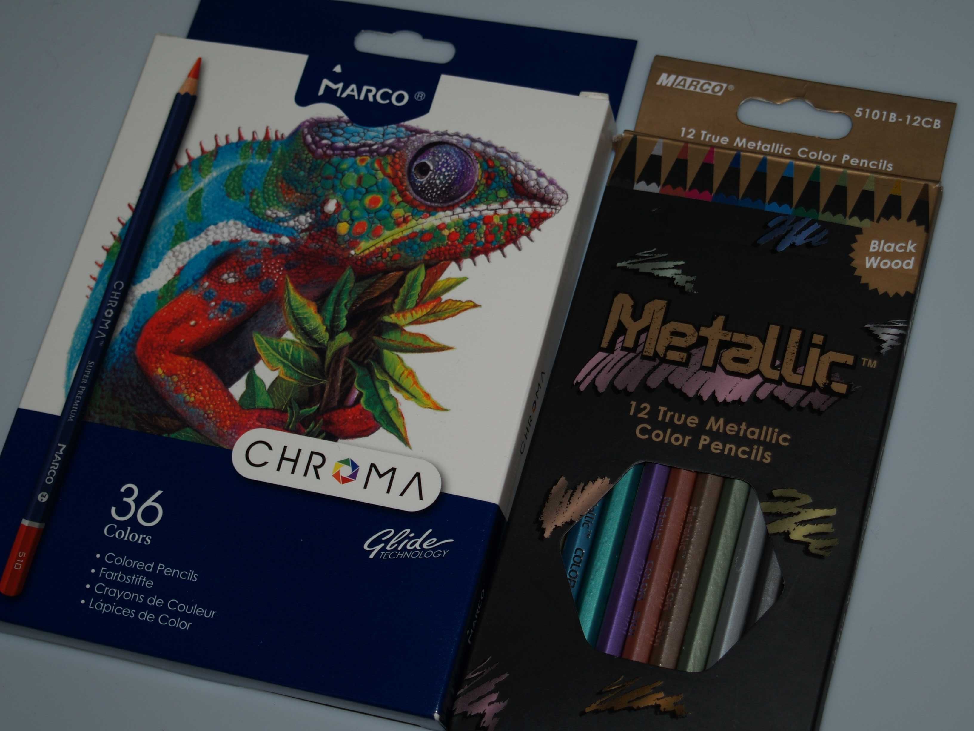 Набір кольорових олівців Marco chroma 36 + металеві