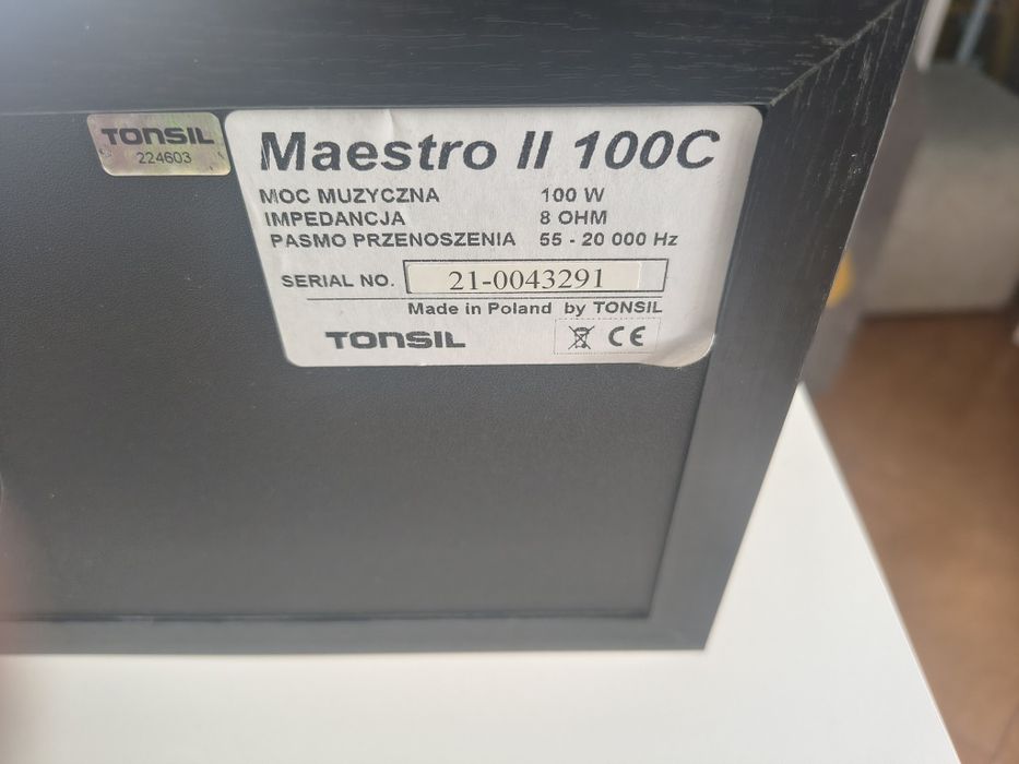 kolumna głośnik centralny Tonsil Maestro 2 100W