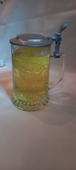 Колекційна пивний кухоль, традиційний німецький бокал для пива з олов'