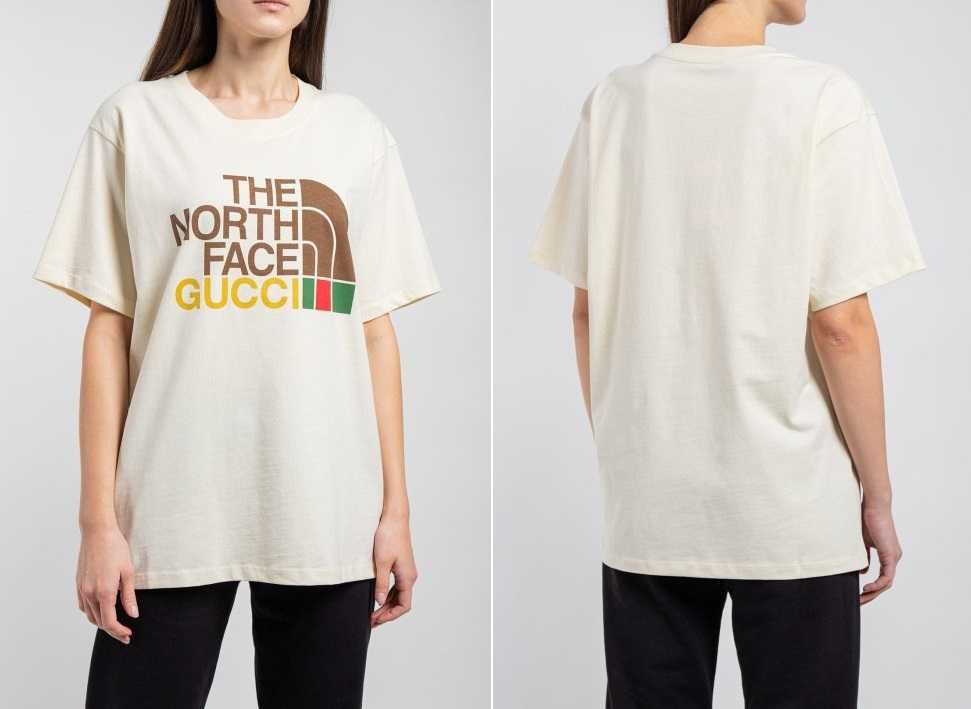 Легкие футболки Gucci x The north face TNF Топ качество!