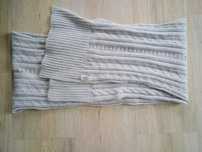 Szalik z angora ze ściągaczem H&M 215 cm