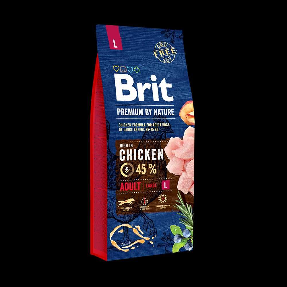 Brit Premium Adult L корм для собак крупных пород 15кг