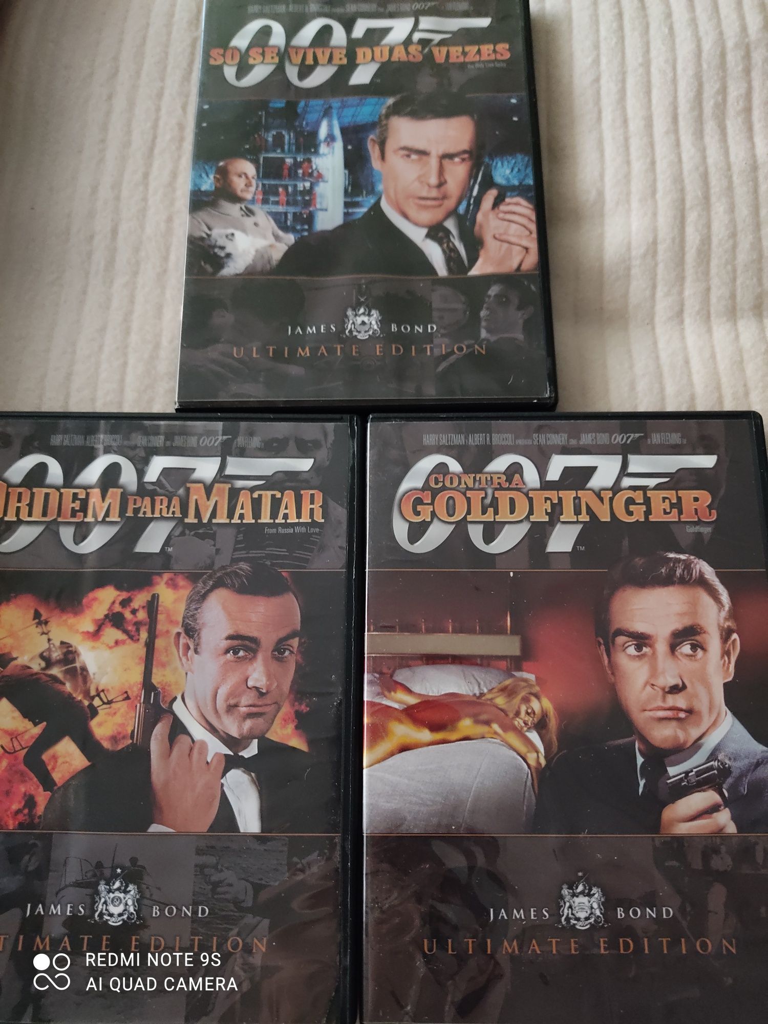 Pack 6 DVDs 007 - James Bond Originais