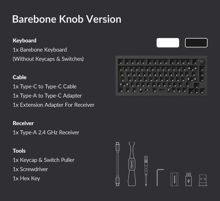 Klawiatura magnetyczna Keychron Q1 HE (barebone)
