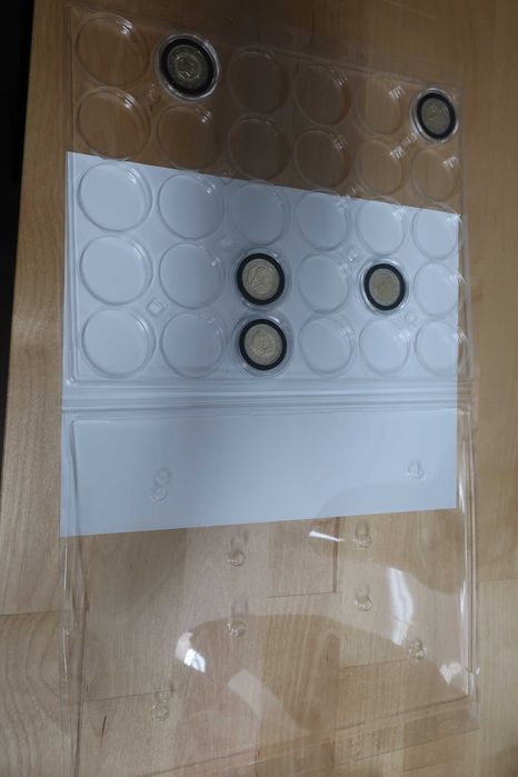 LEUCHTTURM Folhas p/ Cápsulas moedas - EURO coins