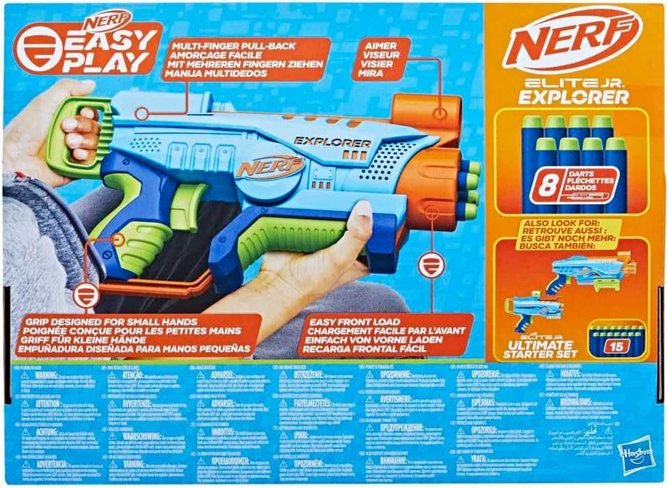 Бластер Nerf Elite Junior Explorer Easy-Play (F6367). Нерф Джуніор