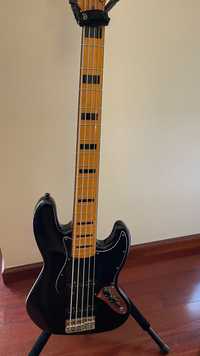 Baixo Squier by Fender CV 70s jaz bass  5 cordas black