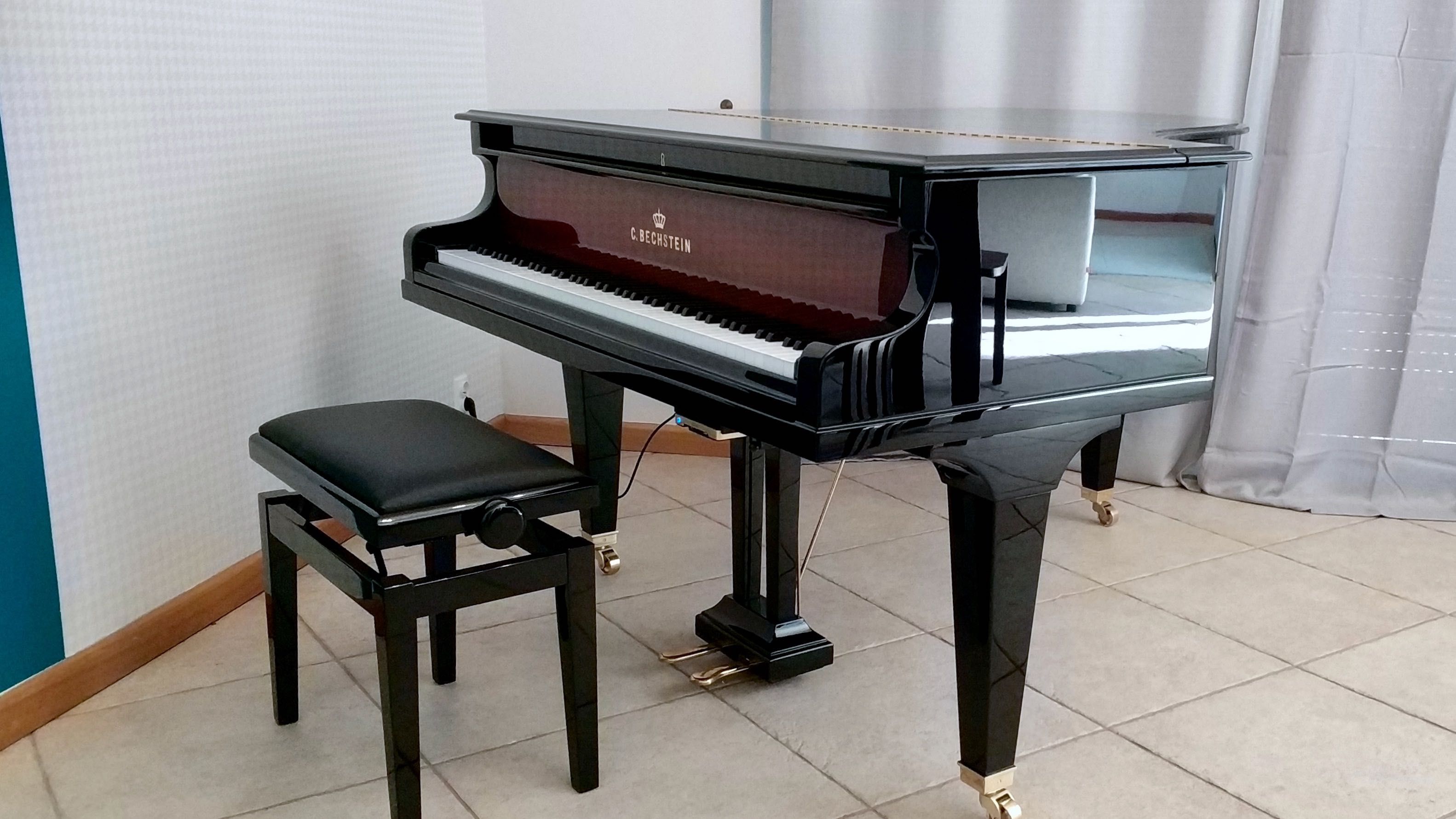 Fortepian C.Bechstein L 167cm, po renowacji + system cichej gry