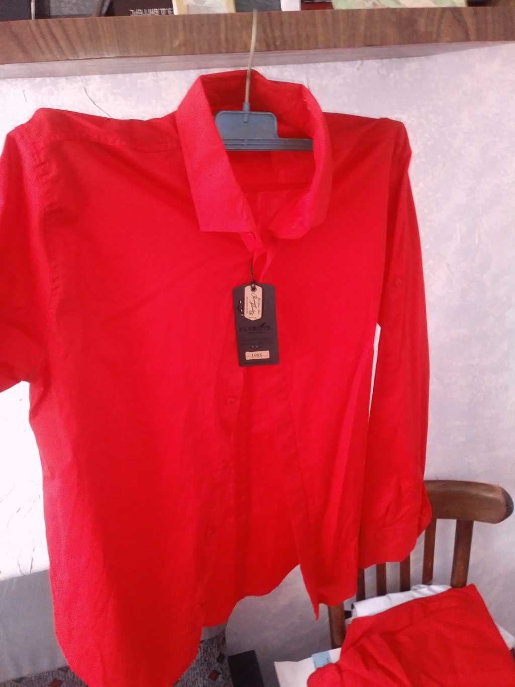Рубашка красная бренда Flyboys