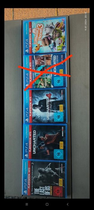 Gry na PSP4, 3 sztuki plus gratis