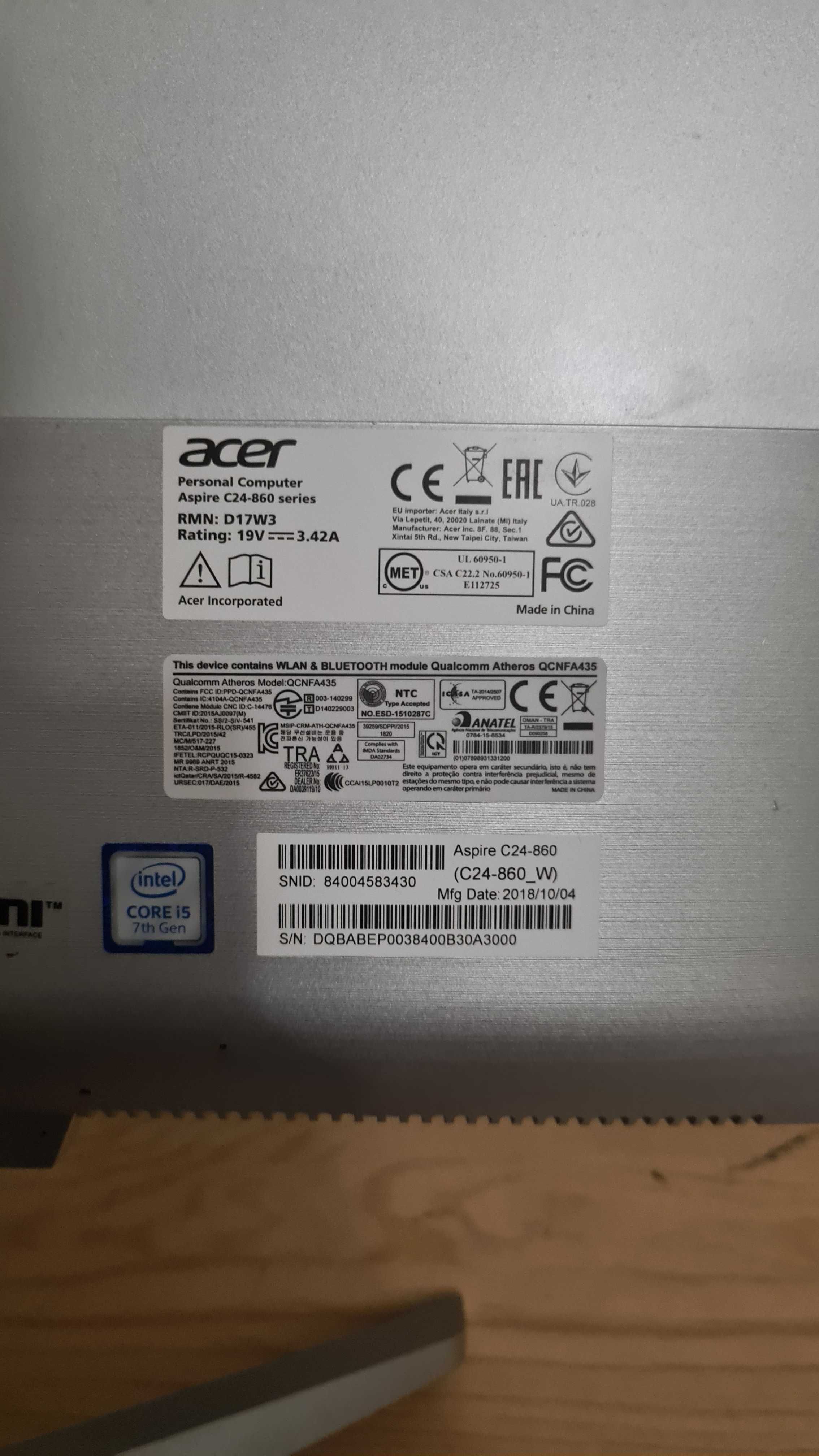 Komputer ACER Aspire C24 860