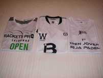 Padel T Shirts - Rackets Pro, Sérgio Tacchini e Beja Padel Academy