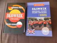 Dwa słowniki polsko-niemiecki,/polsko-angielski,angielsko-polski.