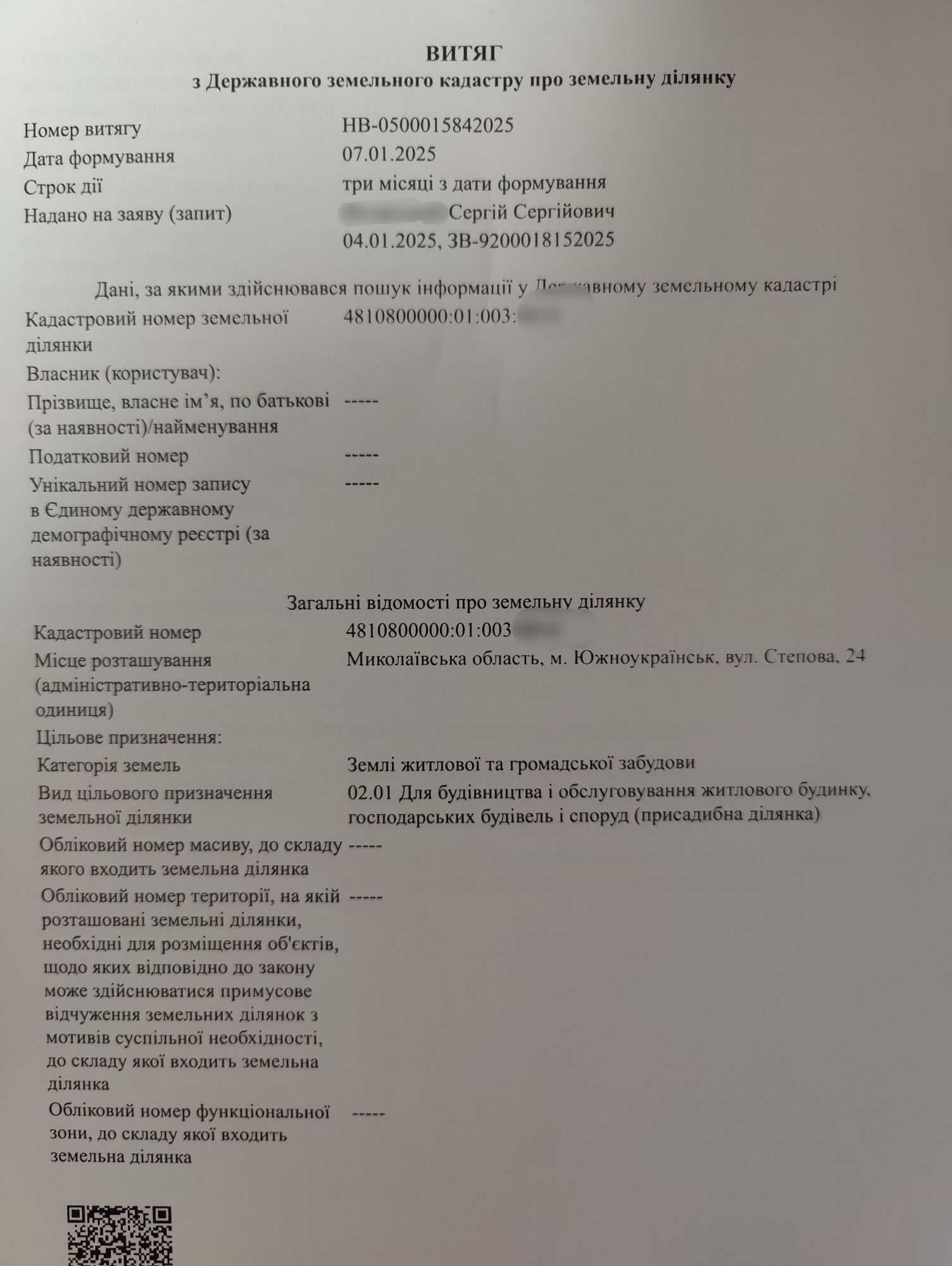 Продам ділянку землі під забудову