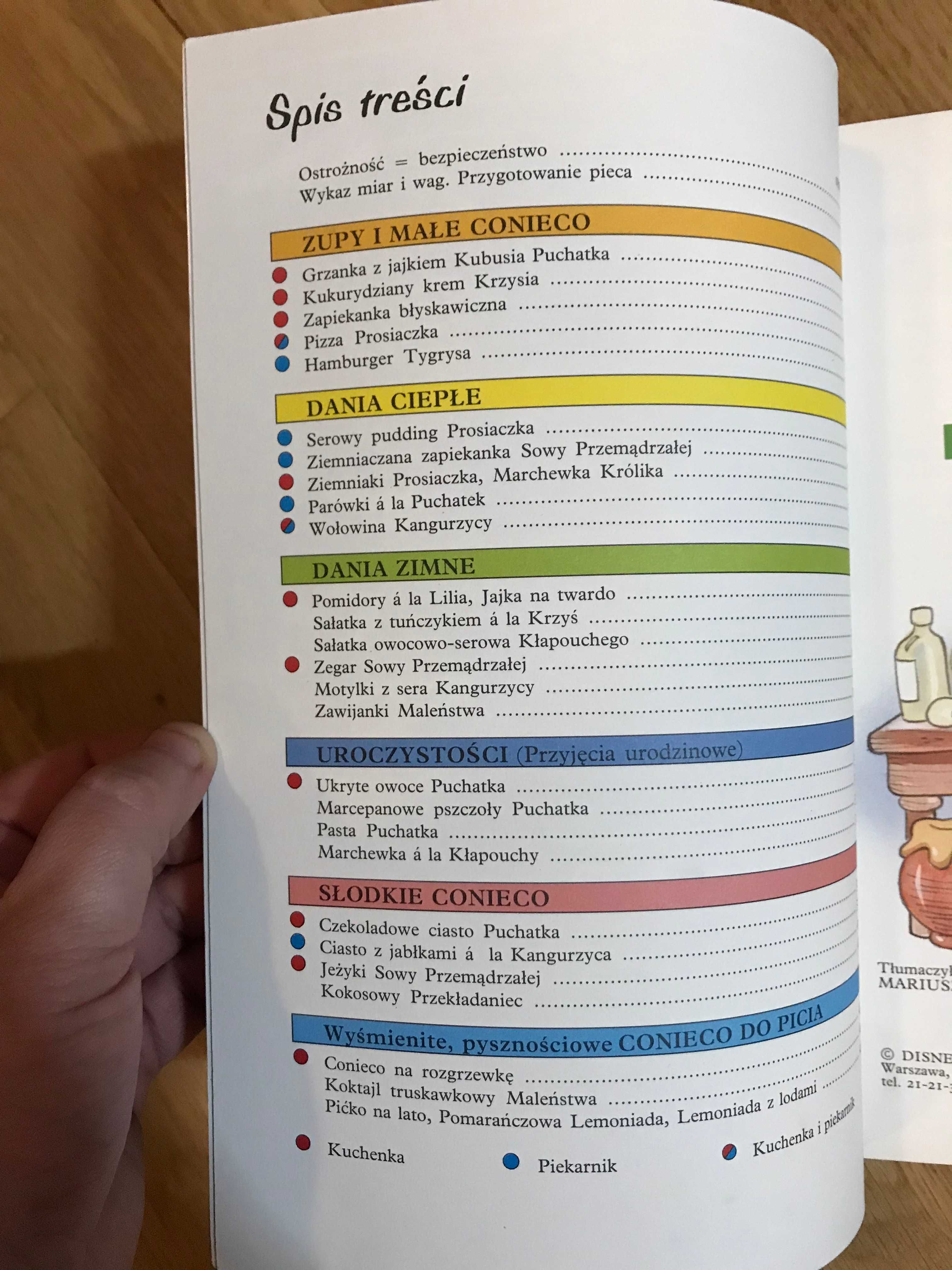 Walt Disney Książka Kucharska Kubusia Puchatka - kultowa UNIKAT