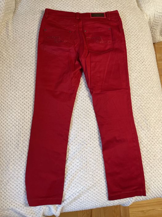 Czerwone spodnie Zara 38