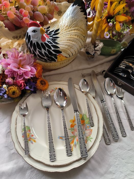 Мельхіор столові прибори покриті сріблом завод Талін. ювел. серія Nova