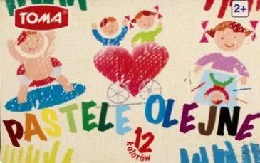 Pastele olejne, 12 kolorów. Toma