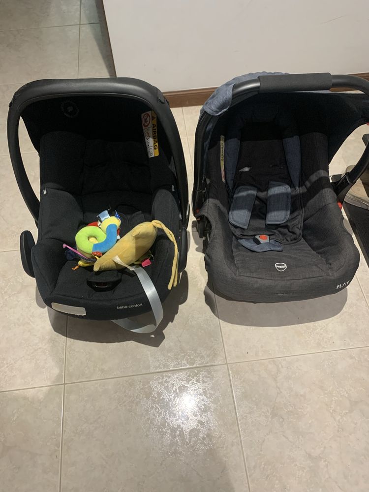 Conjunto de 2 Cadeiras Auto para Bebé – Bébé Confort & Play