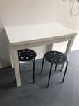 Mesa cozinha ikea extensivel + 2bancos urgente