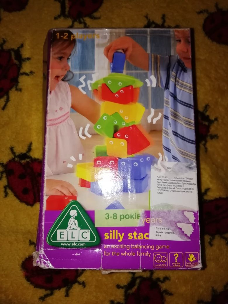 Кубики Silly stackers elc