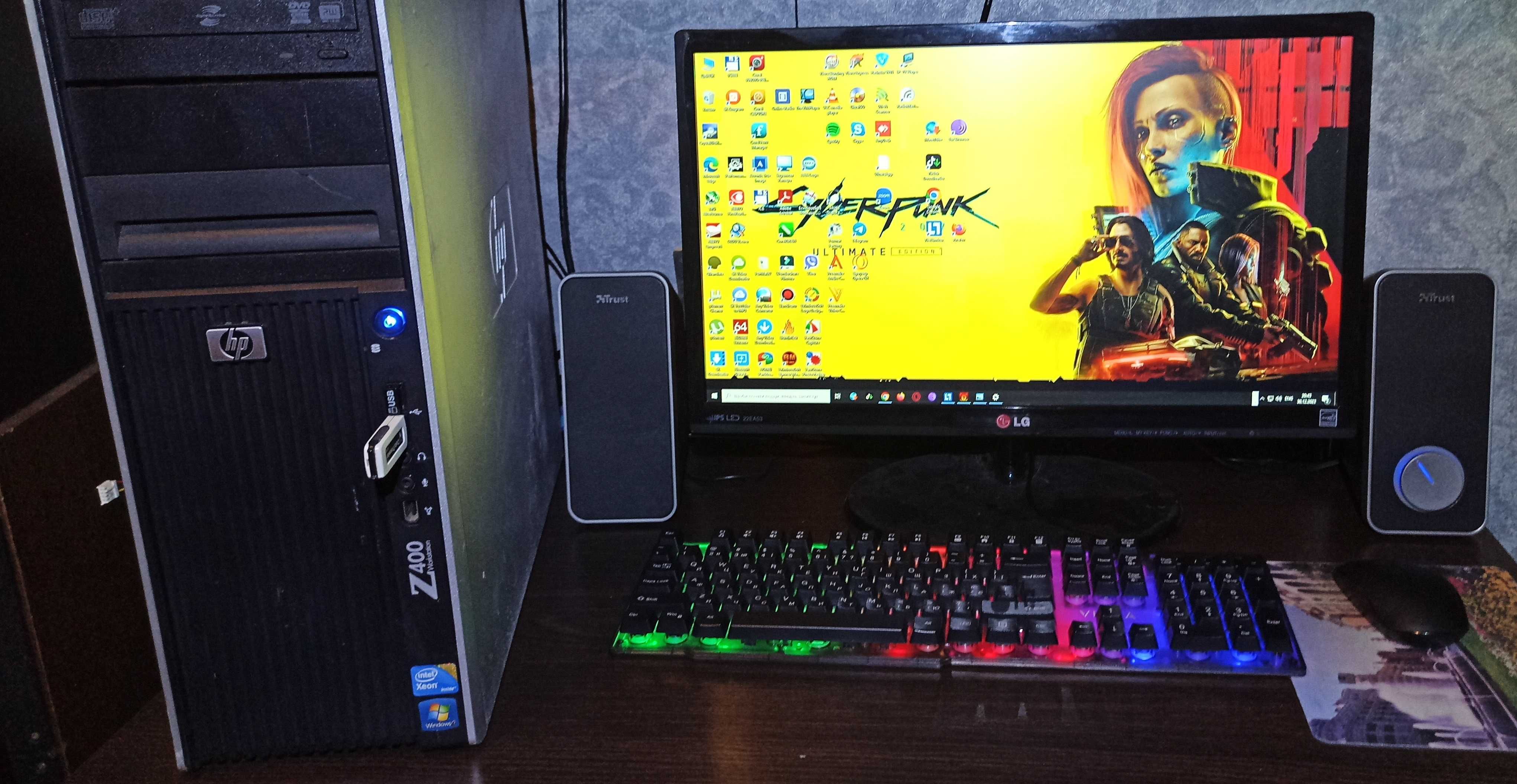 Ігровий комплект IPS 24" LG, RX470 8Gb, 16/500Gb, клавіатура, гарнітур
