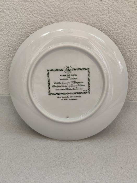 Prato Porcelana "Festa de Natal" Vista Alegre